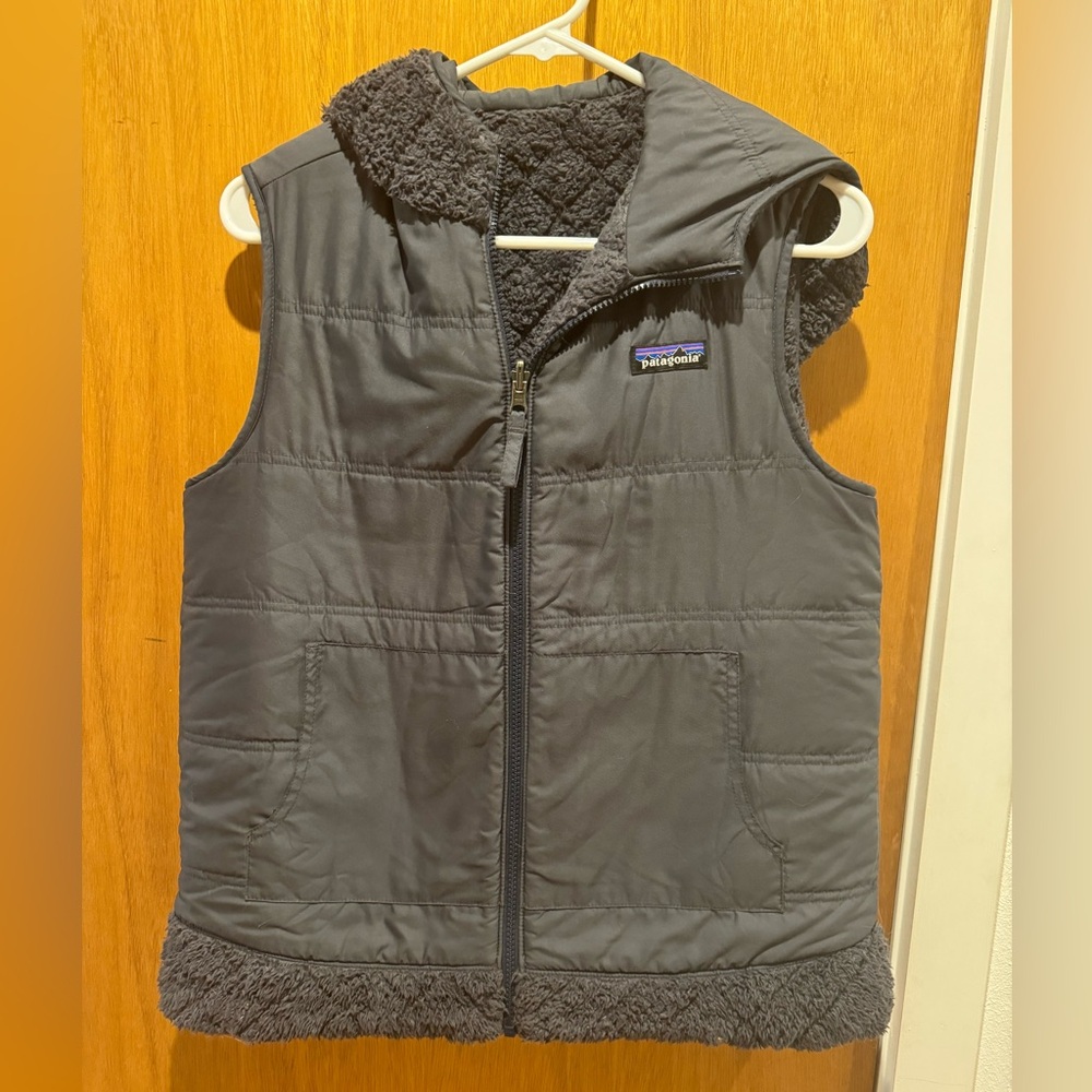 Patagonia Charcoal Fleece-Lined Vest